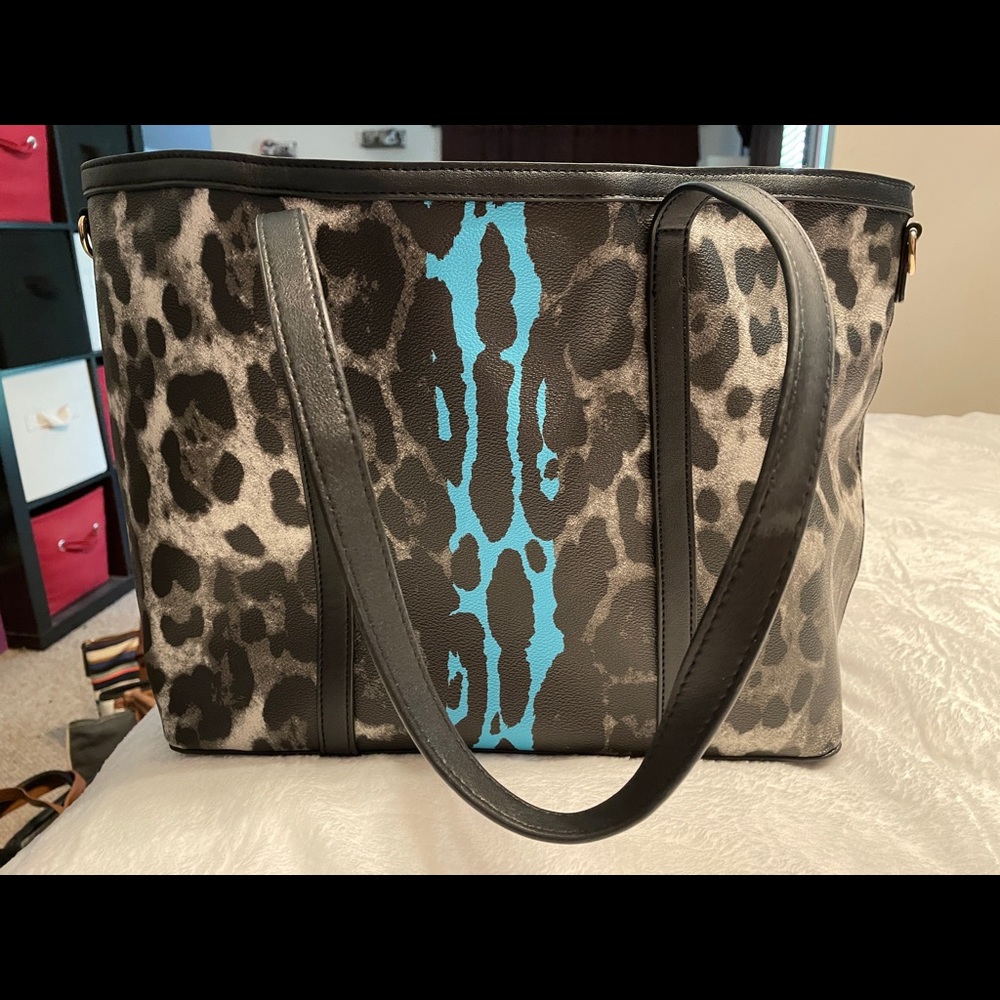 Leopard and Turquoise